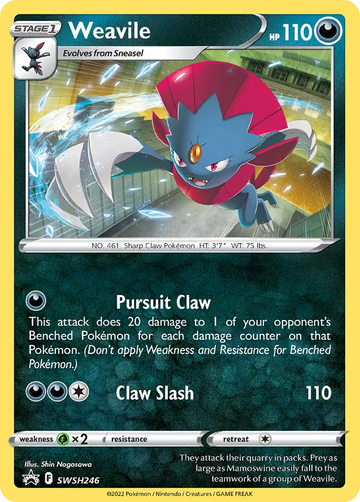 Weavile (SWSH Black Star Promos) - Pokémon in TCG Land México