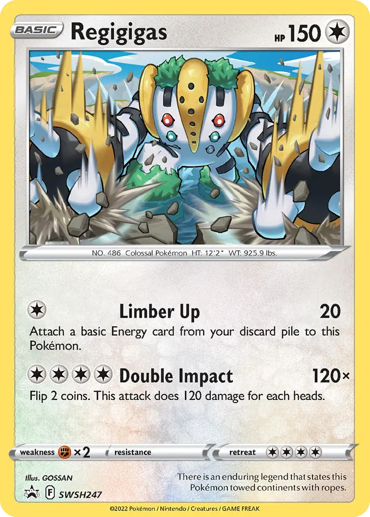 Regigigas (SWSH Black Star Promos) - Pokémon in TCG Land México