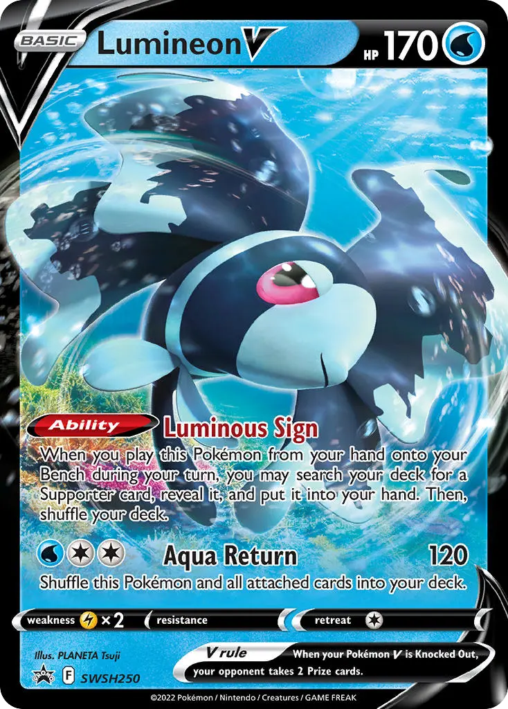 Lumineon V (SWSH Black Star Promos) - Pokémon in TCG Land México