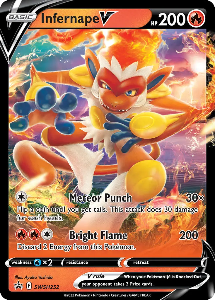 Infernape V (SWSH Black Star Promos) - Pokémon in TCG Land México
