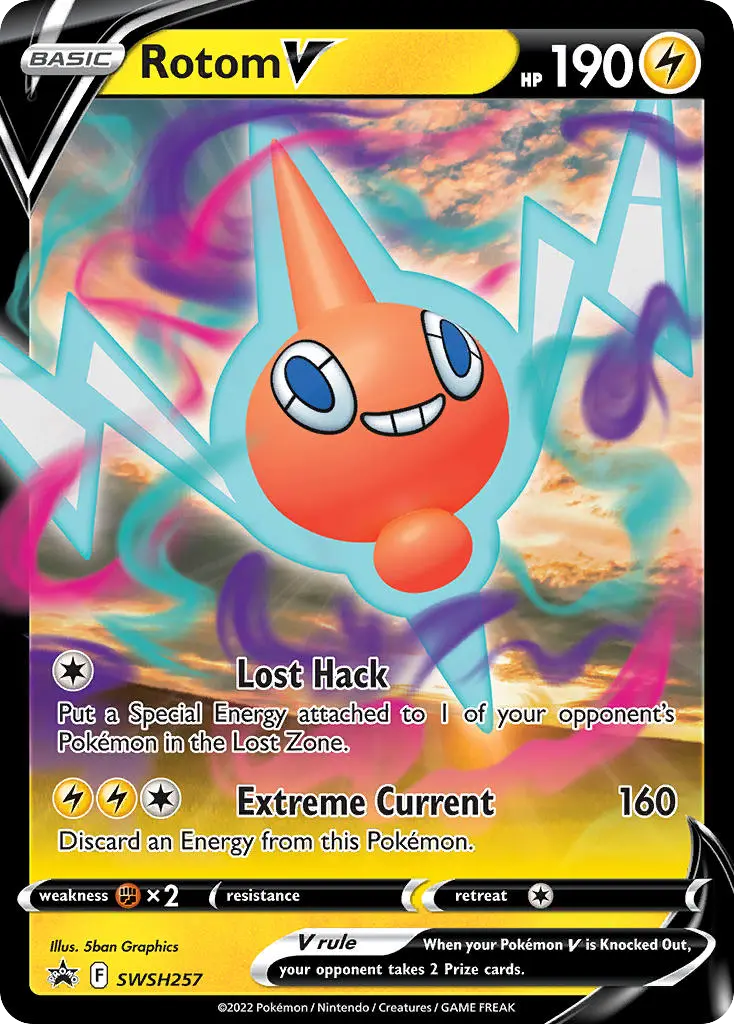 Rotom V (SWSH Black Star Promos) - Pokémon in TCG Land México