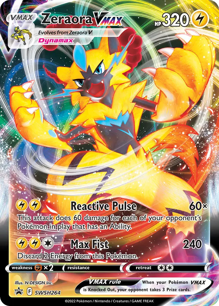 Zeraora VMAX (SWSH Black Star Promos) - Pokémon in TCG Land México