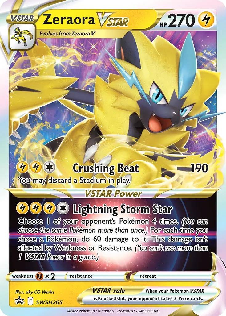 Zeraora VSTAR (SWSH Black Star Promos) - Pokémon in TCG Land México