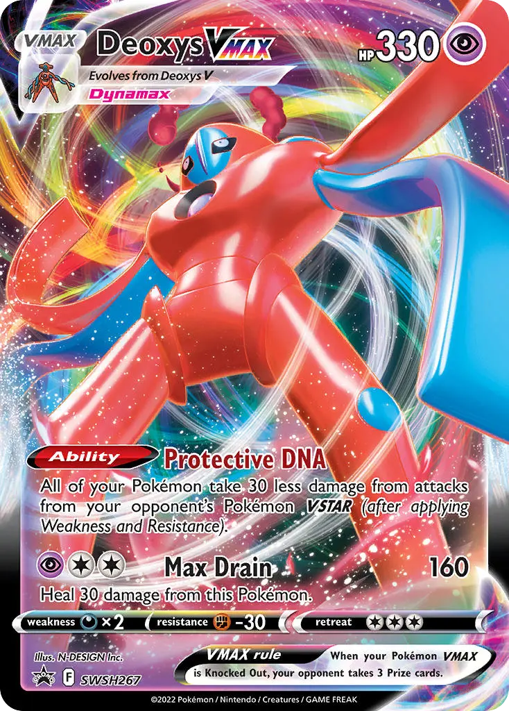 Deoxys VMAX (SWSH Black Star Promos) - Pokémon in TCG Land México