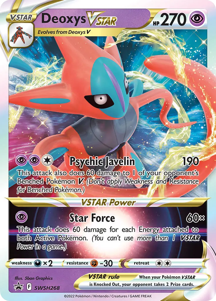 Deoxys VSTAR (SWSH Black Star Promos) - Pokémon in TCG Land México