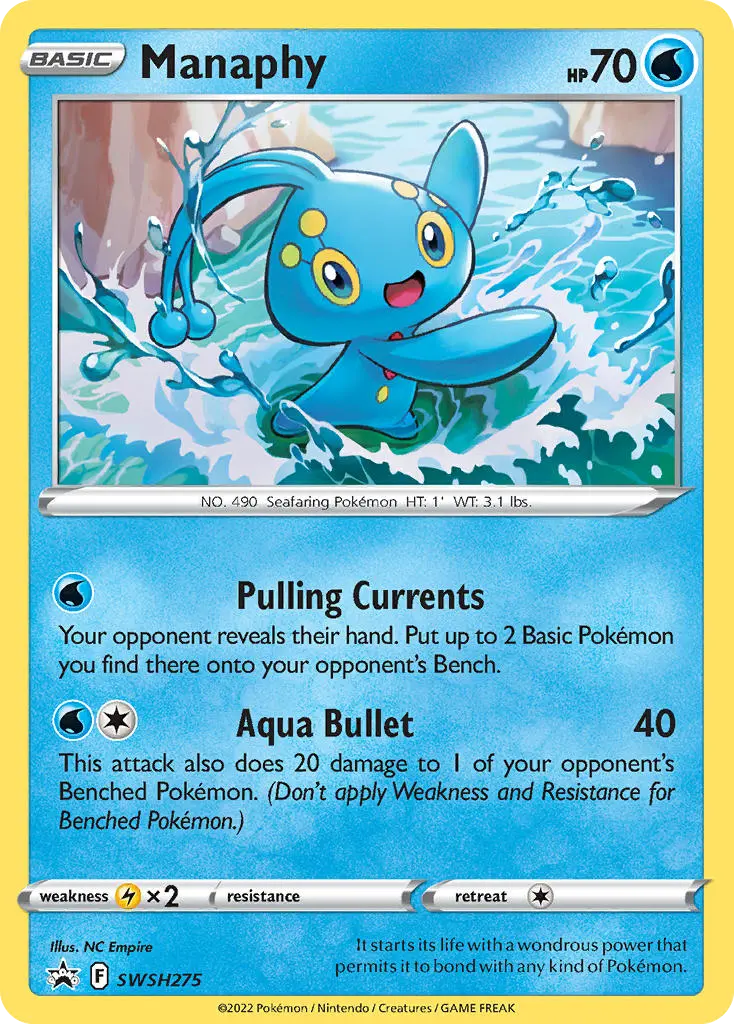 Manaphy (SWSH Black Star Promos) - Pokémon in TCG Land México