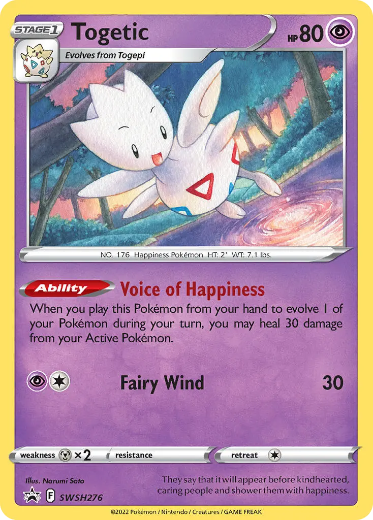 Togetic (SWSH Black Star Promos) - Pokémon in TCG Land México