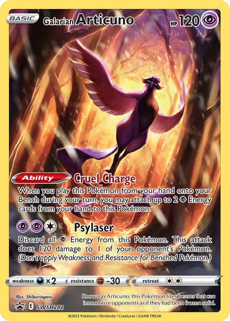 Galarian Articuno (SWSH Black Star Promos) - Pokémon in TCG Land México