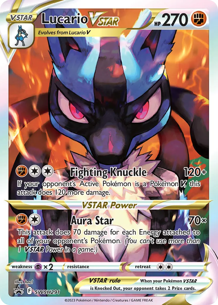 Lucario VSTAR (SWSH Black Star Promos) - Pokémon in TCG Land México