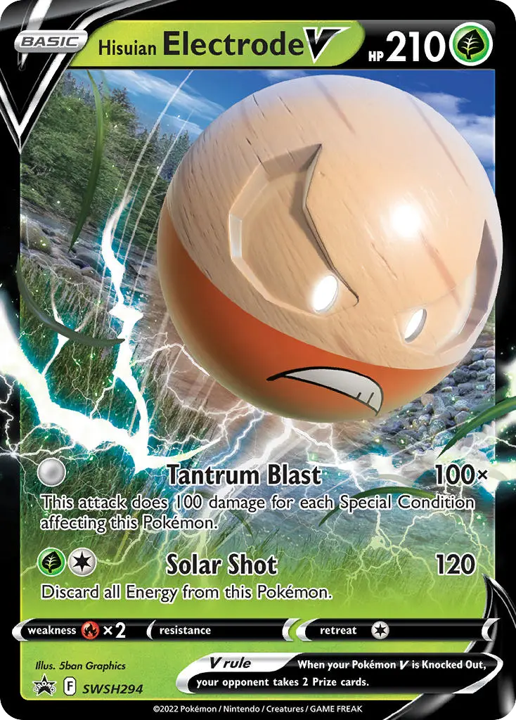 Hisuian Electrode V (SWSH Black Star Promos) - Pokémon in TCG Land México