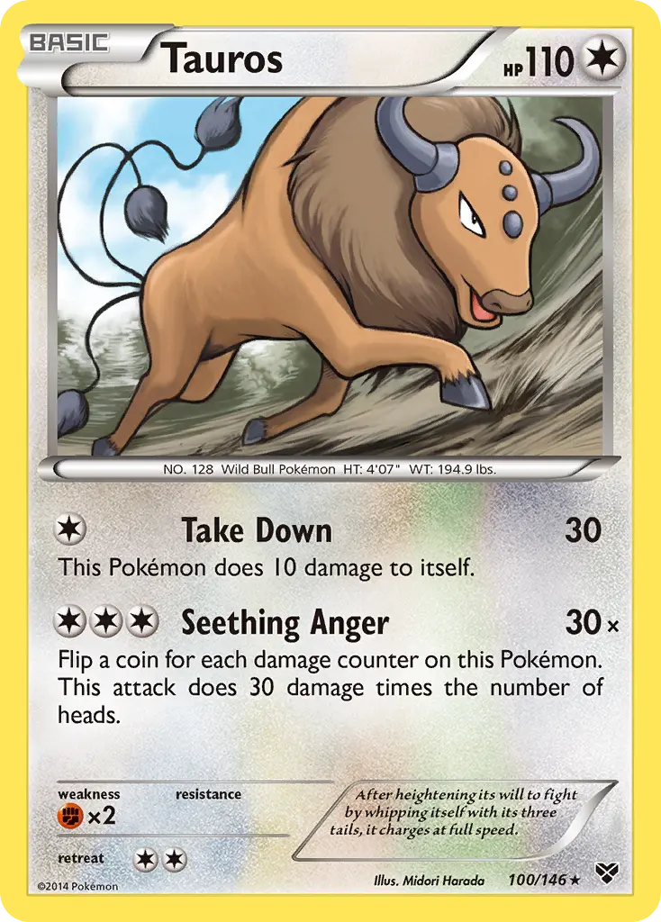 Tauros (XY) - Pokémon in TCG Land México