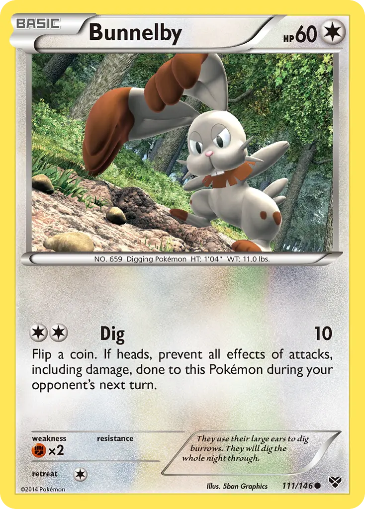 Bunnelby (XY) - Pokémon in TCG Land México