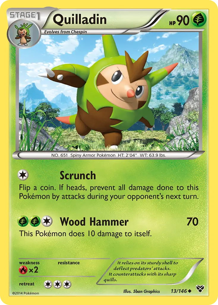 Quilladin (XY) - Pokémon in TCG Land