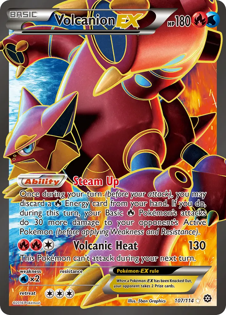 Volcanion-EX (Steam Siege) - Pokémon in TCG Land México