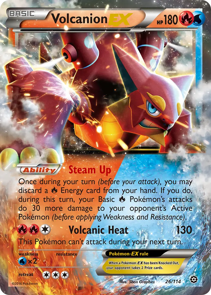 Volcanion-EX (Steam Siege) - Pokémon in TCG Land México