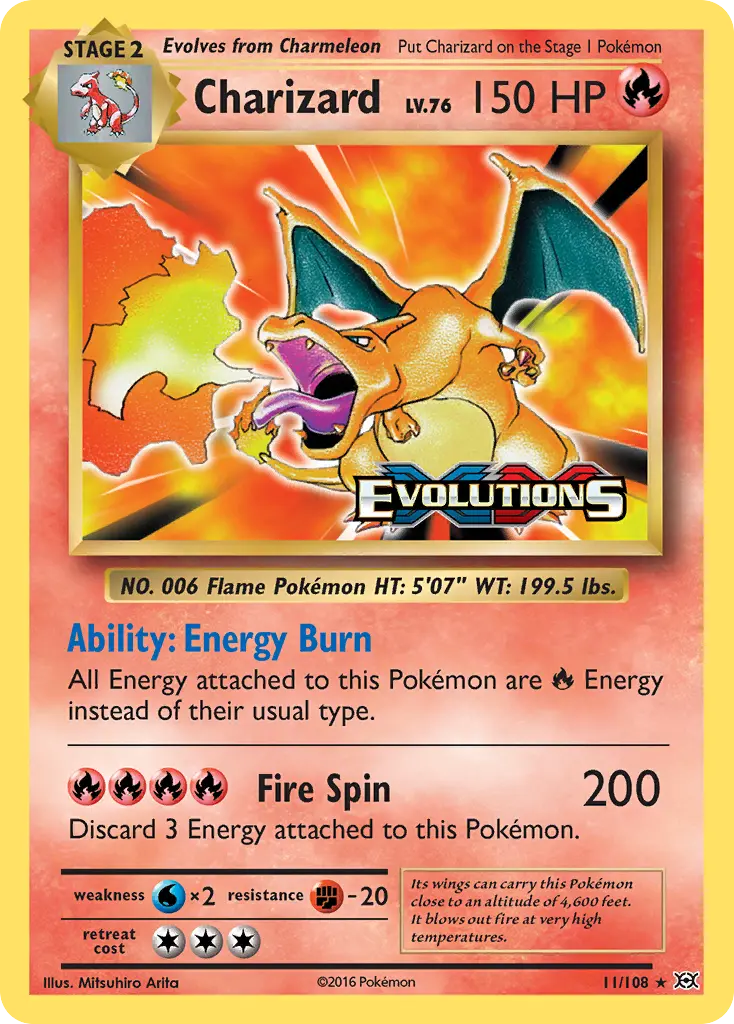 Charizard (Evolutions) - Pokémon in TCG Land México