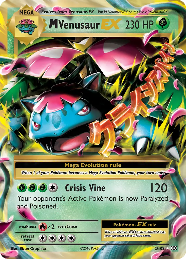 M Venusaur-EX (Evolutions) - Pokémon in TCG Land México