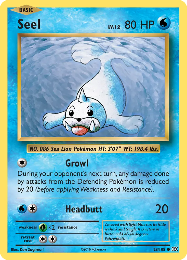 Seel (Evolutions) - Pokémon in TCG Land México