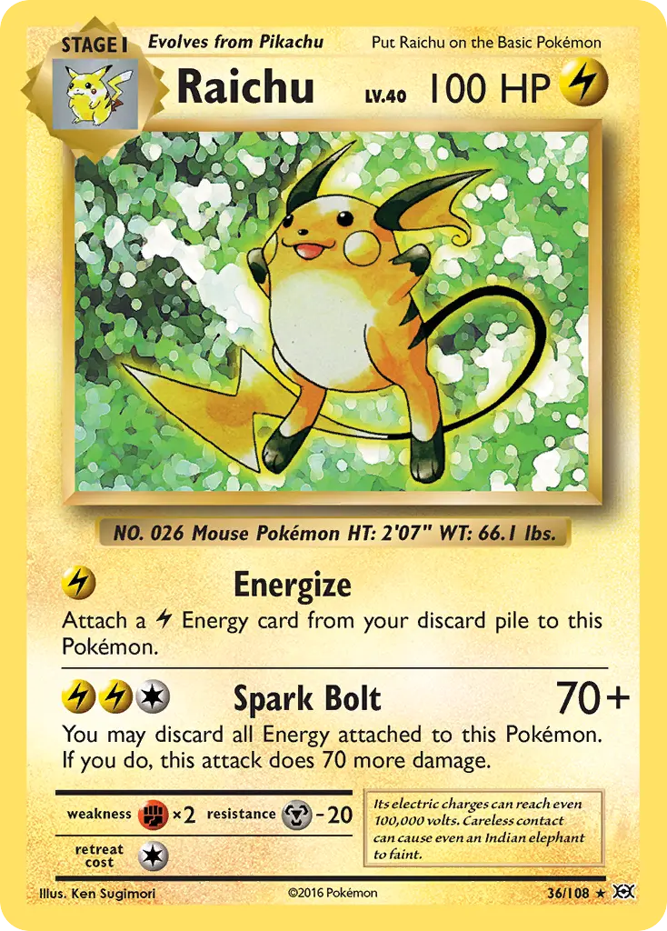 Raichu (Evolutions) - Pokémon in TCG Land México