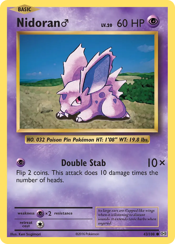 Nidoran ♂ (Evolutions) - Pokémon in TCG Land México