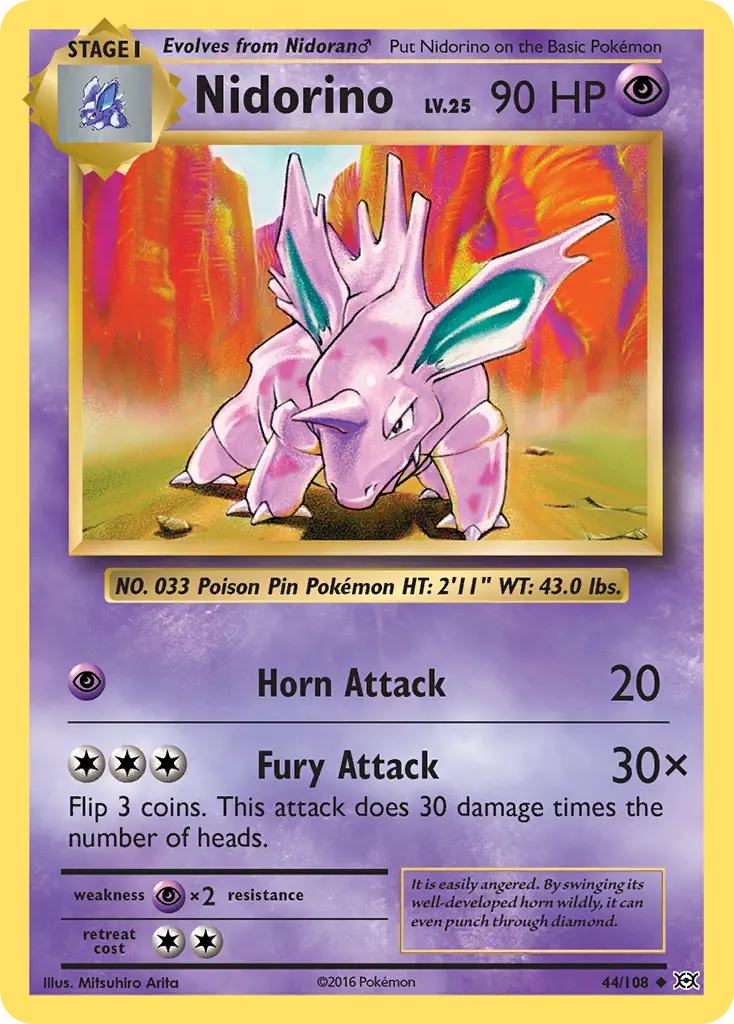Nidorino (Evolutions) - Pokémon in TCG Land México