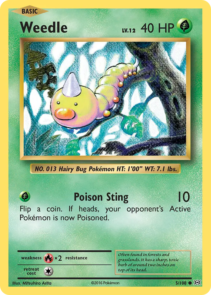 Weedle (Evolutions) - Pokémon in TCG Land México