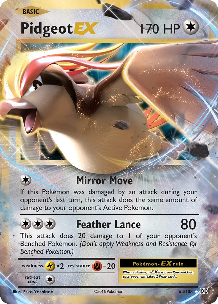 Pidgeot-EX (Evolutions) - Pokémon in TCG Land México