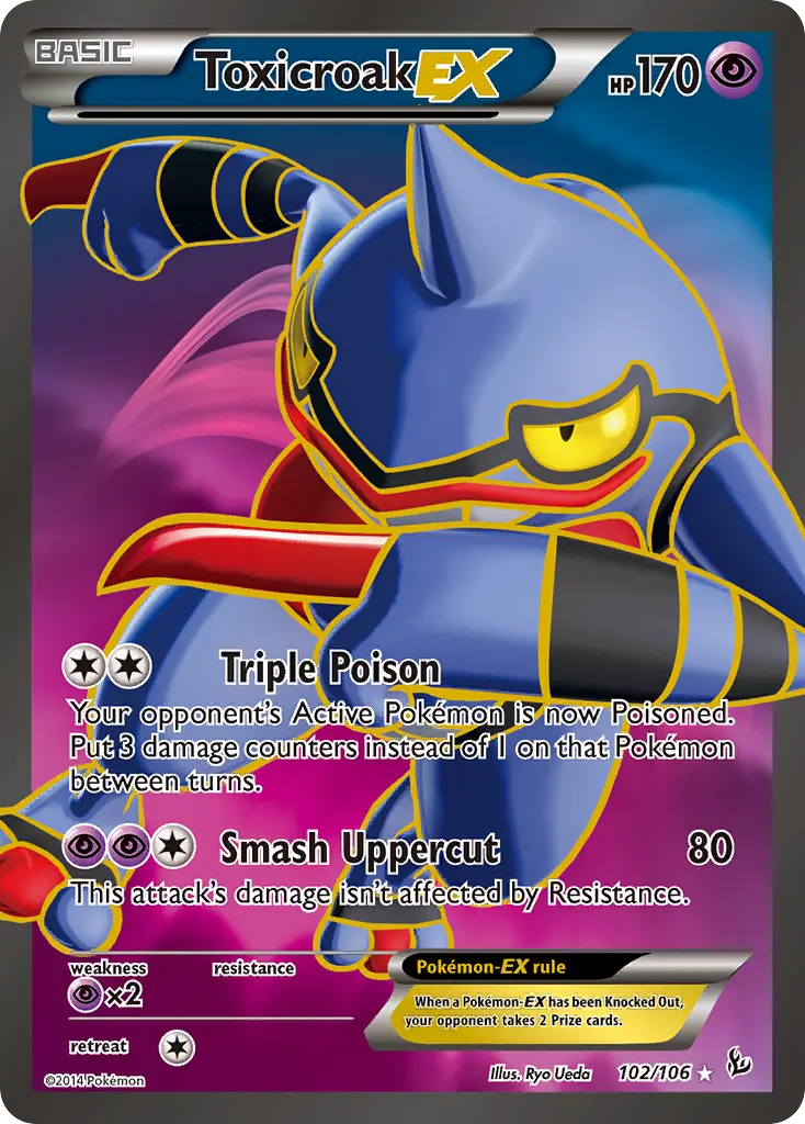 Toxicroak-EX (Flashfire) - Pokémon in TCG Land México
