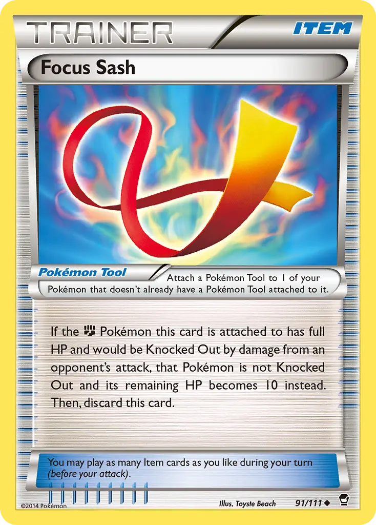 Focus Sash (Furious Fists) - Pokémon in TCG Land México