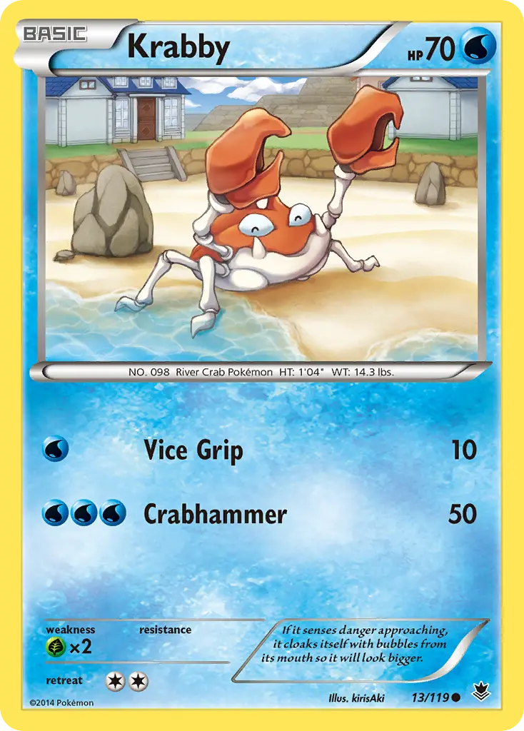 Krabby (Phantom Forces) - Pokémon in TCG Land México