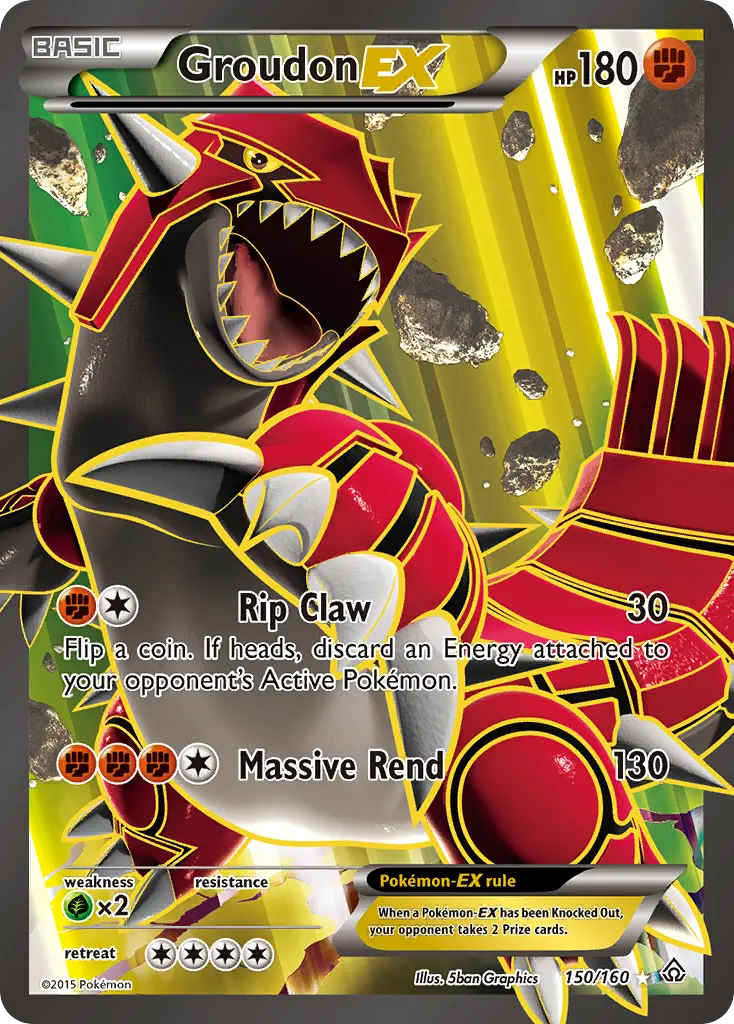 Groudon-EX (Primal Clash) - Pokémon in TCG Land México