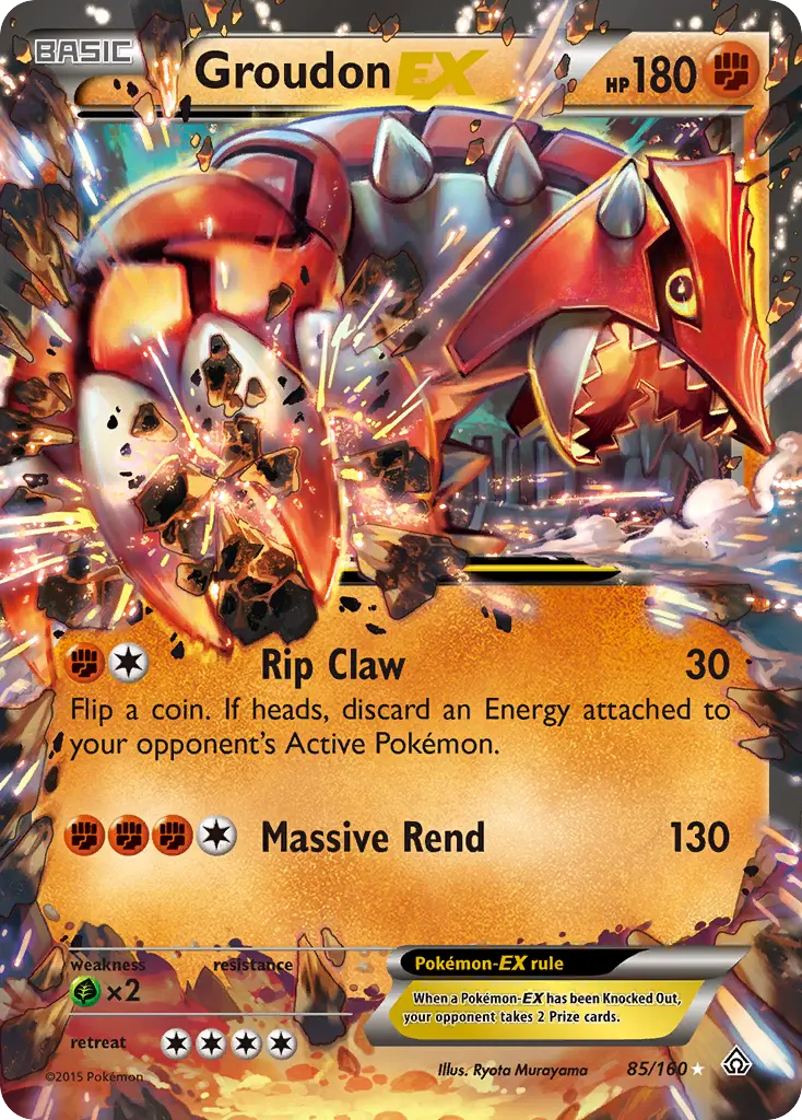 Groudon-EX (Primal Clash) - Pokémon in TCG Land