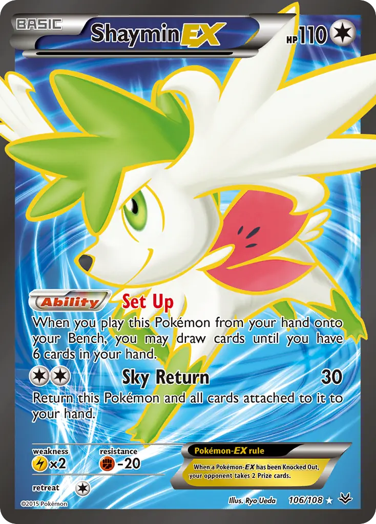 Shaymin-EX (Roaring Skies) - Pokémon in TCG Land México
