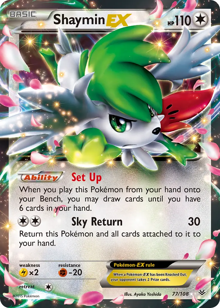 Shaymin-EX (Roaring Skies) - Pokémon in TCG Land México