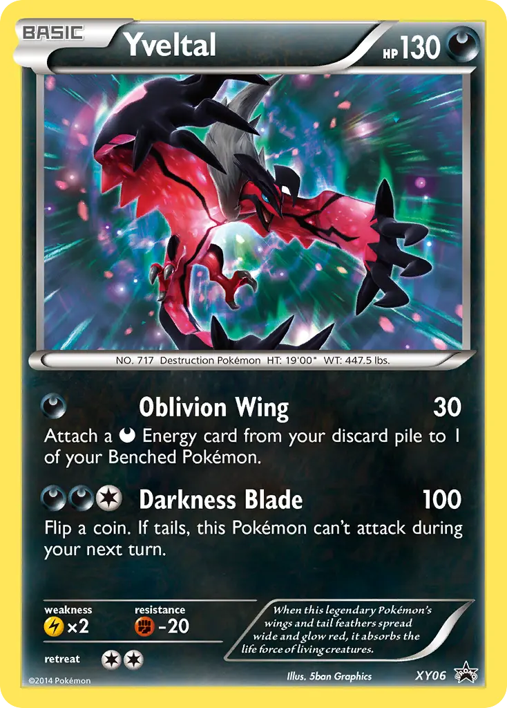 Yveltal (XY Black Star Promos) - Pokémon in TCG Land México