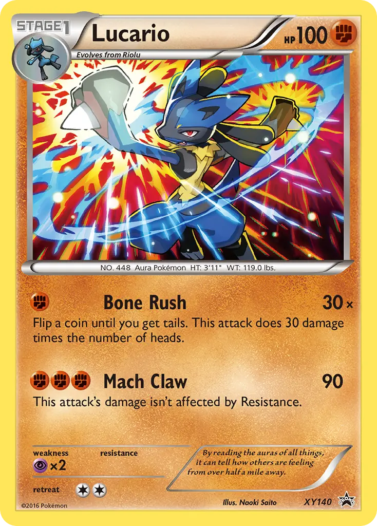 Lucario (XY Black Star Promos) - Pokémon in TCG Land México