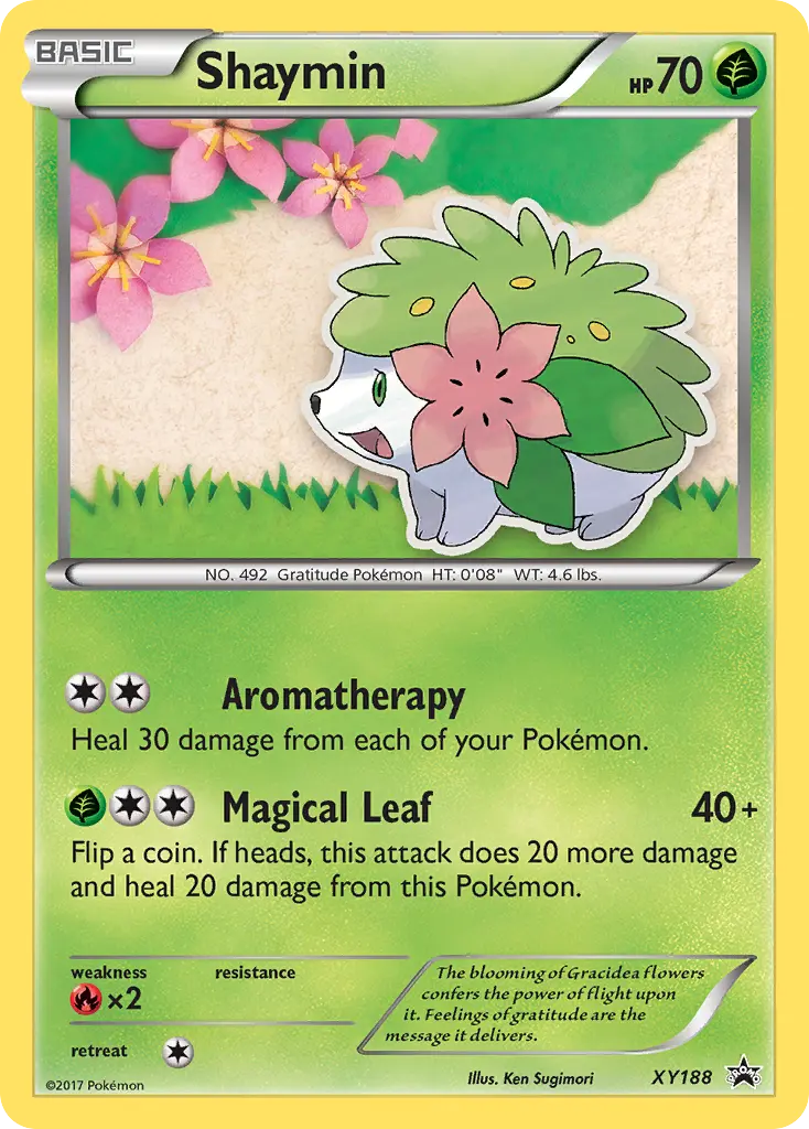Shaymin (XY Black Star Promos) - Pokémon in TCG Land México