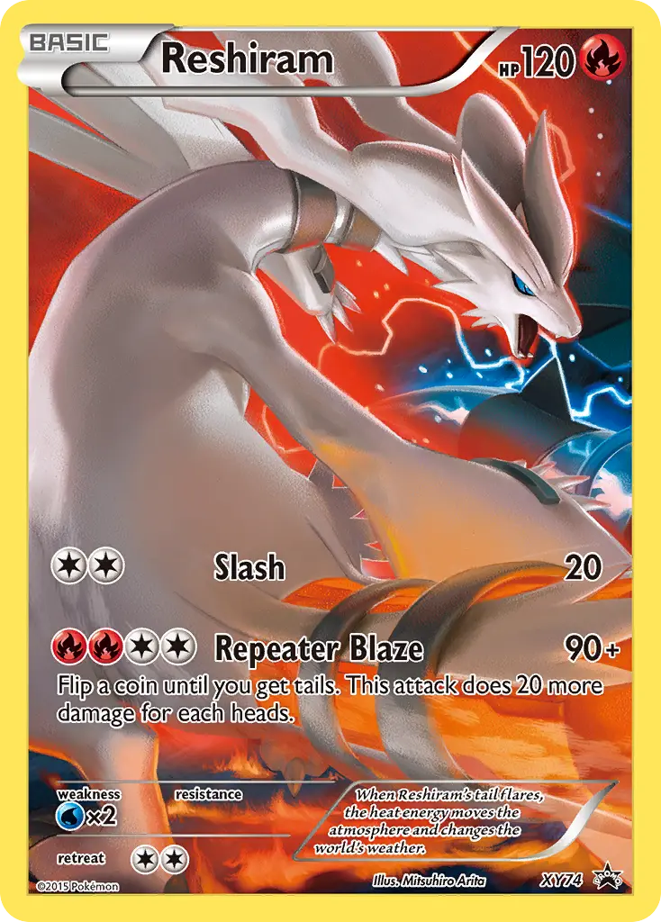 Reshiram (XY Black Star Promos) - Pokémon in TCG Land México