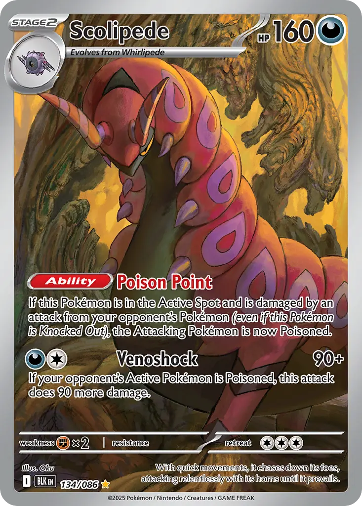 Scolipede (Black Bolt) - Pokémon in TCG Land México